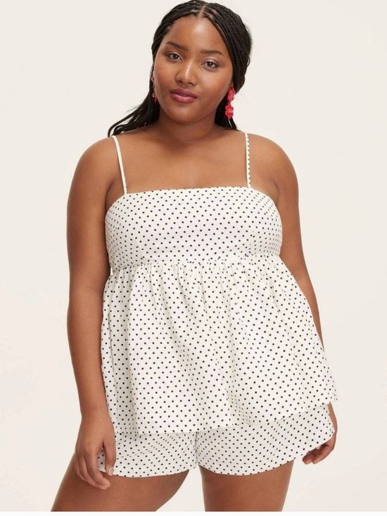 Kate Spade X Target Tops - White Polka Dot Spaghetti Strap top